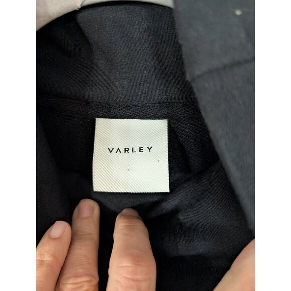 Varley Morrison High Neck Sweatshirt Women's XS Black Boxy Pullover Draw Cord - Picture 5 of 10